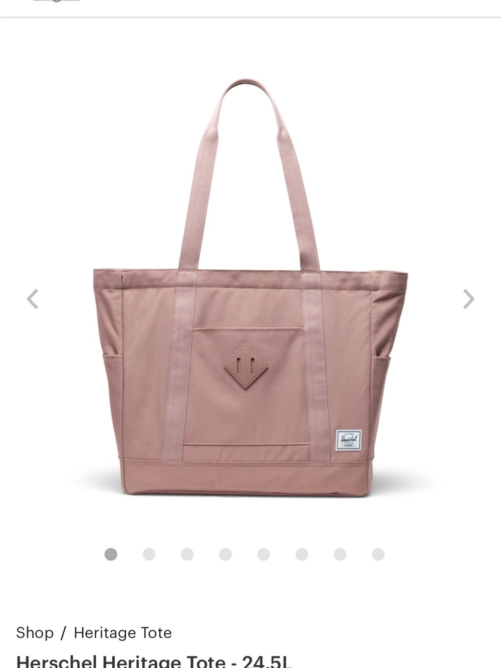 Herschel Supply Company Heritage Tote in Dusty Rose